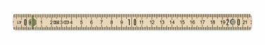 Logo trade business gifts image of: Carpenter ruler in wood 2m
