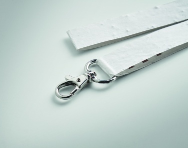 Logo trade promotional giveaways image of: Seed paper lanyard w/hook