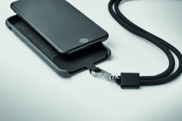 Logotrade business gifts photo of: RPET Phone holder lanyard