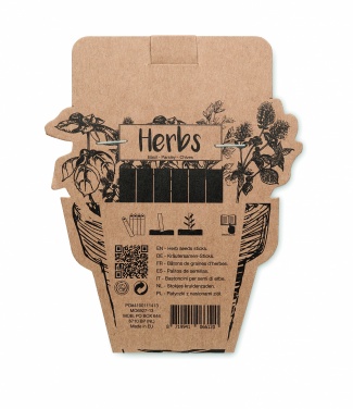 Logo trade corporate gifts image of: Herb seeds sticks