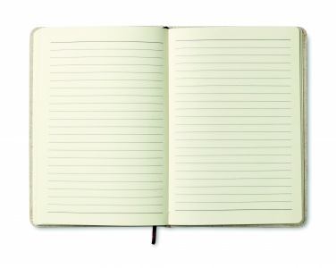 Logo trade promotional items image of: A6 canvas notebook lined