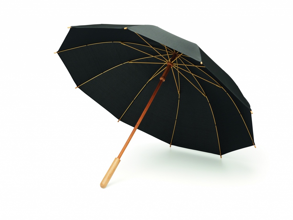 Logo trade promotional items image of: 23,5 inch RPET/bamboo umbrella