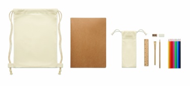 Logotrade promotional item picture of: Kids drawing set in drawstring