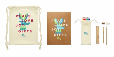 Logo trade promotional products picture of: Kids drawing set in drawstring