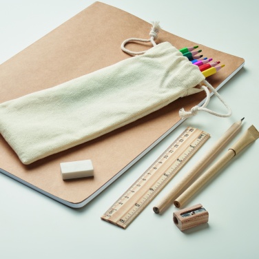 Logo trade advertising product photo of: Kids drawing set in drawstring