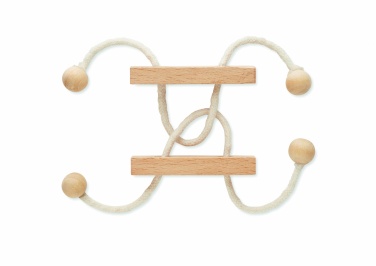 Logo trade promotional merchandise image of: Wooden brain teaser rectangle