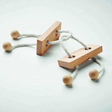 Logo trade promotional items picture of: Wooden brain teaser rectangle