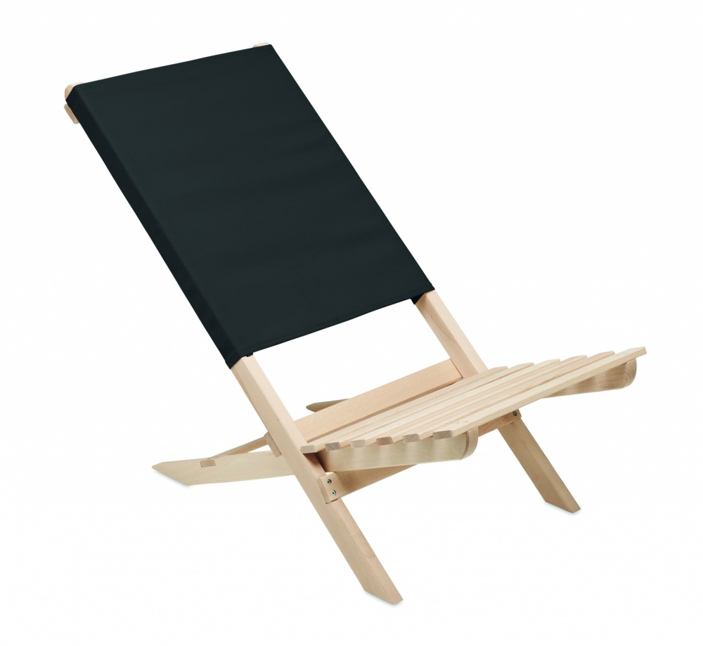 Logotrade corporate gift picture of: Foldable wooden beach chair