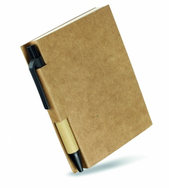 Logotrade promotional product image of: Recycled notebook with pen