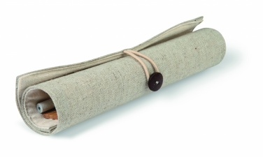 Logotrade promotional item picture of: Stationary set in cotton pouch