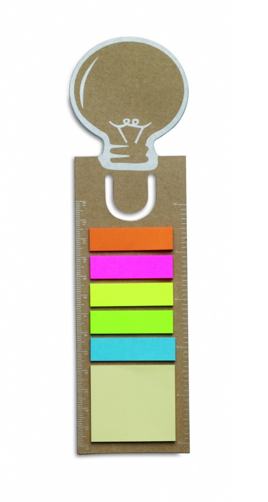 Logo trade promotional product photo of: Bookmark with sticky memo pad