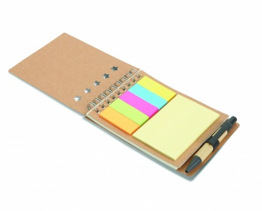 Logo trade promotional product photo of: Notepad with pen and memo pad