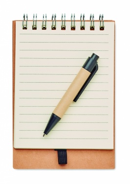 Logo trade advertising products picture of: Notepad with pen and memo pad