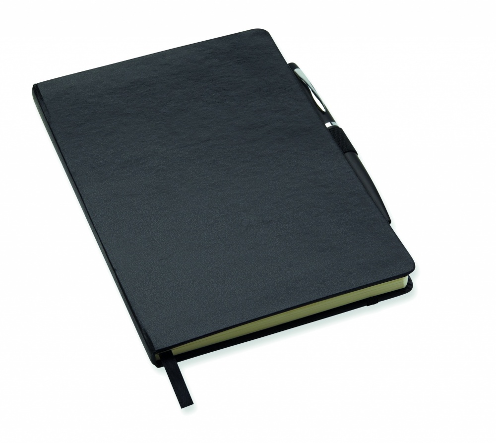 Logotrade promotional merchandise image of: A5 notebook with pen 72 lined