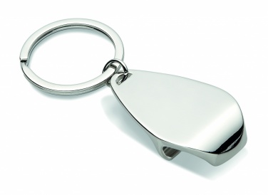 Logo trade promotional giveaways image of: Bottle opener key ring Tornio