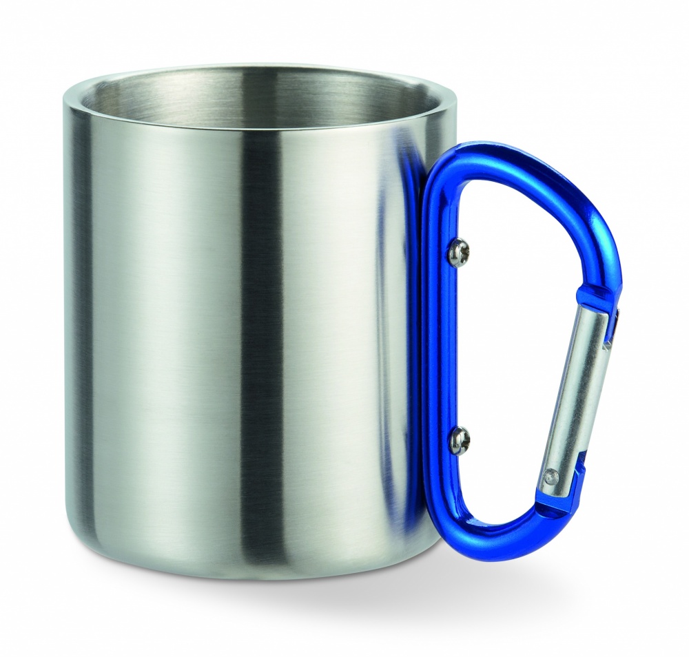 Logo trade corporate gift photo of: Metal mug & carabiner handle