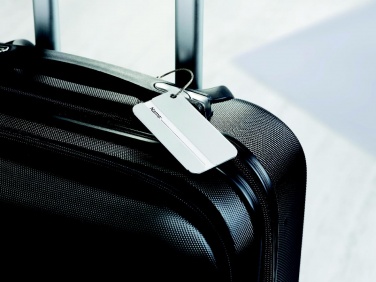 Logo trade advertising product photo of: Aluminium luggage tag