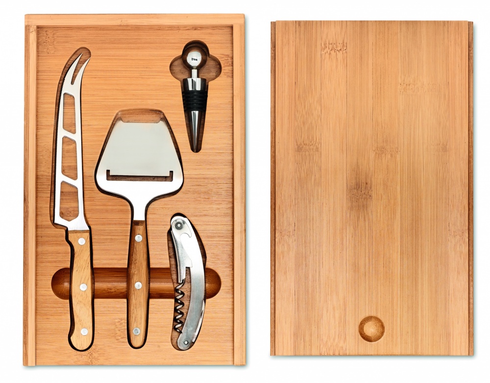 Logo trade promotional products image of: Cheese and wine set