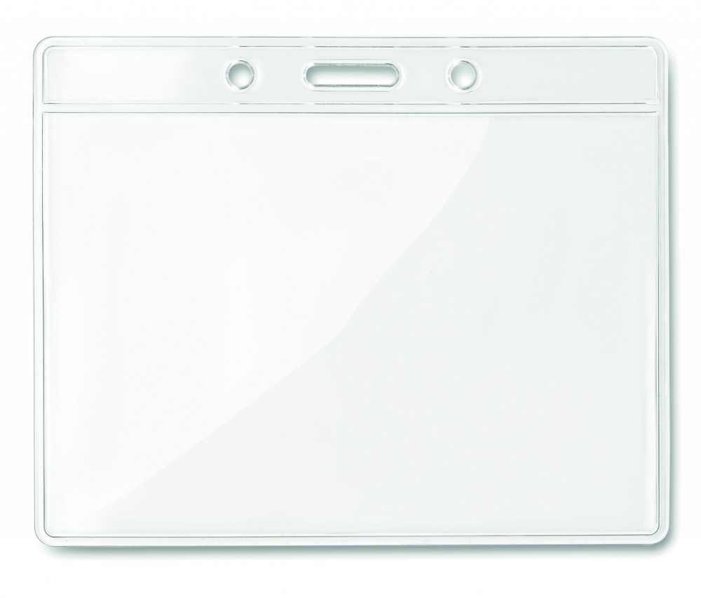 Logo trade promotional merchandise image of: Transparent badge 10cmx8cm