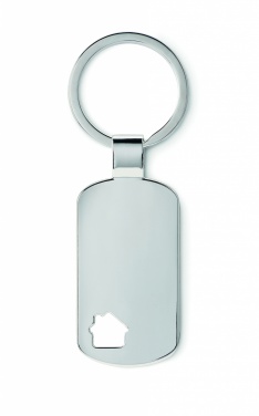 Logo trade promotional products image of: Key ring with house detail Jelgava