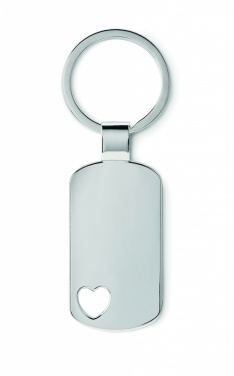 Logotrade business gift image of: Key ring with heart detail Jūrmala