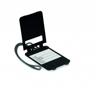 Logo trade advertising products image of: Luggage tags plastic