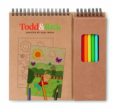 Logotrade corporate gift picture of: Colouring set with notepad