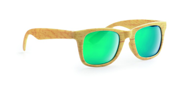 Logo trade promotional giveaways picture of: Wooden look sunglasses MAARDU