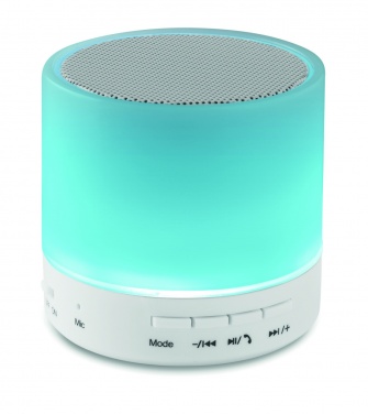 Logotrade promotional giveaway picture of: Round wireless speaker LED
