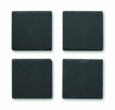 Logotrade promotional gift picture of: Slate coasters with EVA bottom