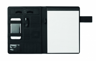 Logo trade business gift photo of: A4 folder with power bank