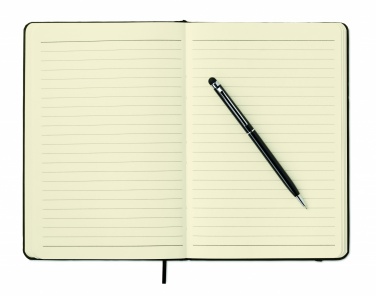 Logotrade advertising products photo of: A5 notebook w/stylus 72 lined