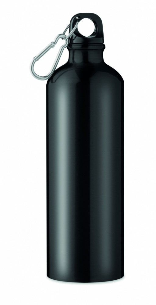 Logotrade promotional merchandise photo of: Single-walled 750 ml aluminum bottle with a carabiner and customizable printing