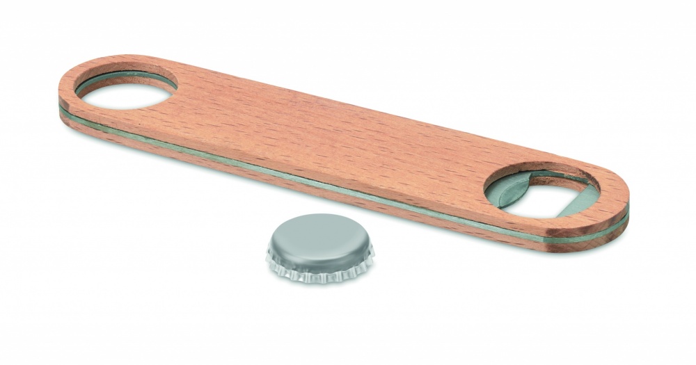 Logo trade promotional products picture of: Wooden bottle opener