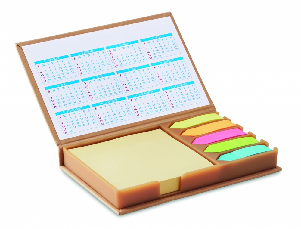 Logo trade promotional giveaways picture of: Desk memo set with calendar