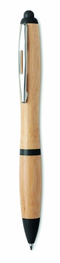 Logo trade promotional gifts picture of: Ballpoint pen made of ABS and bamboo