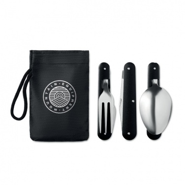 Logo trade corporate gifts image of: 3-piece camping utensils set