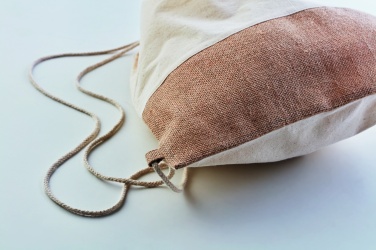 Logotrade corporate gift picture of: Drawstring bag w/ jute details