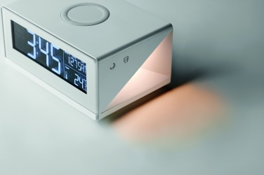 Logotrade promotional items photo of: LED clock & wireless charger5W