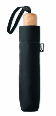 Logo trade advertising products image of: 21 inch RPET foldable umbrella