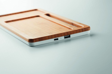 Logo trade promotional merchandise photo of: Wireless charging pad 5W MALABAR