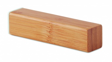 Logo trade business gift photo of: Power bank bamboo 2200 mAh POWERBAM