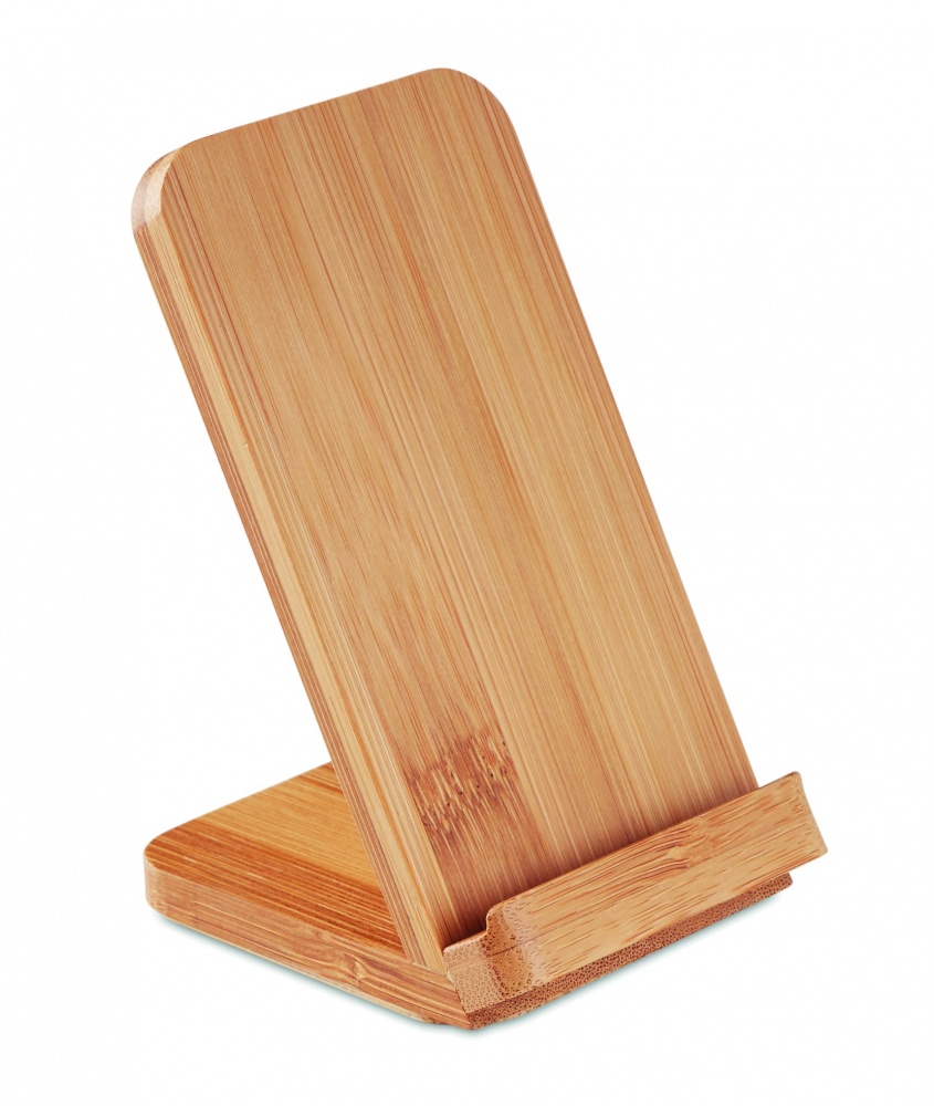 Logotrade corporate gifts photo of: Bamboo wireless charge stand 5W WIRESTAND