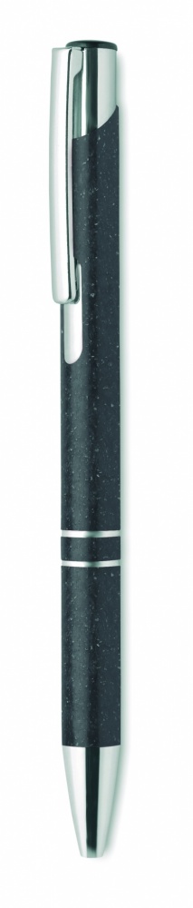 Logo trade promotional merchandise image of: Wheat Straw/ABS push type pen