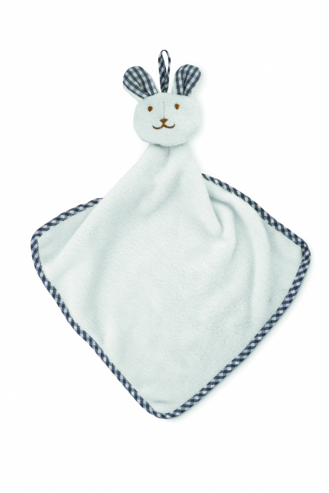Logo trade promotional gifts image of: Plush rabbit design baby towel