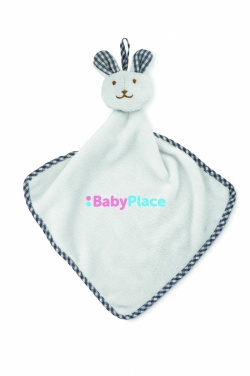 Logo trade promotional giveaways image of: Plush rabbit design baby towel