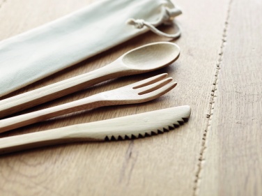 Logotrade advertising product image of: Bamboo cutlery set