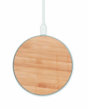 Logotrade business gift image of: Bamboo wireless charger 10W DESPAD