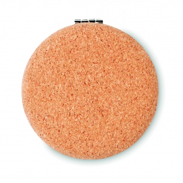 Logotrade promotional product picture of: Pocket mirror with cork cover