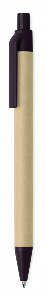 Logotrade promotional product picture of: Push ball pen coffee husk/ABS